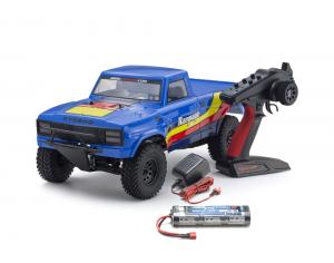 OUTLAW RAMPAGE 1:10 EP 2WD TRUCK (KT231P) T2 BLEU READYSET